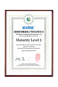 CMMIV2.0成熟度三级证书